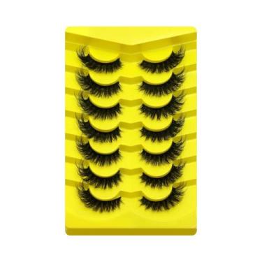 Imagem de Cílios Postiços Cat Eye Fluffy 5/7 Pares Dramáticos E Volumosos 5D De 