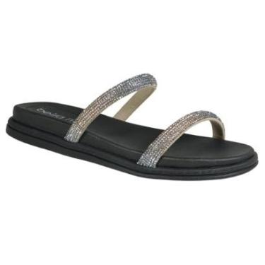Imagem de Chinelo Beira Rio Slide Feminino Strass Brilho 8488.105-Feminino