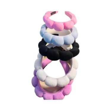 Imagem de Faixa De Cabelo Feminina Estilo Coreano Com Aba Larga Cor Doce, Acessó