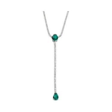 Imagem de Colar Choker De Cristal Verde Em Forma De Y Com Strass Para Mulheres, 