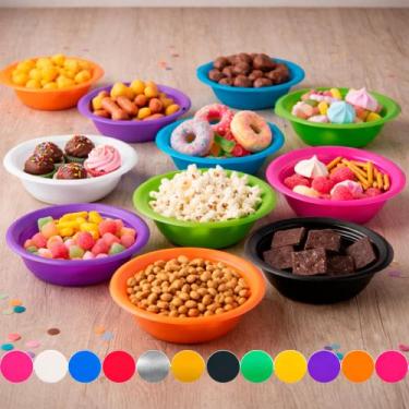 Imagem de 50 Pratos Cumbuca Descartáveis 15cm Festa Aniversário Evento - BELLO F