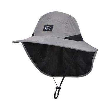 Imagem de Chapéu De Pescador Unissex Com Aba Larga, Secagem Rápida, Respirável, 