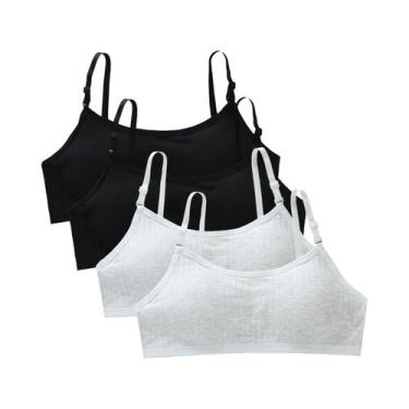 Imagem de Sutiãs De Treinamento Para Adolescentes (4 Peças) - Colete Sem Costura
