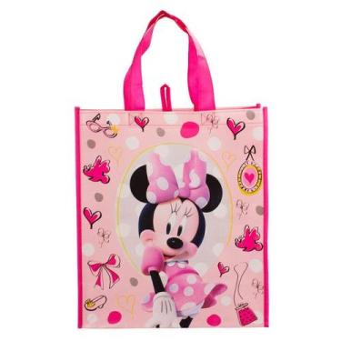 Imagem de Sacola Feira Reutilizável Rosa Minnie 39x35cm - Disney