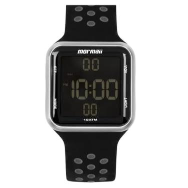 Imagem de Relógio Unissex Digital Masculino e Feminino Esportivo Pulseira Preta em Silicone Lcd Negativo A Visor Noturno Prova D'água 100 Metros Original