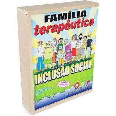 Imagem de Família terapêutica inclusão social - bonecos articulados de madeira -