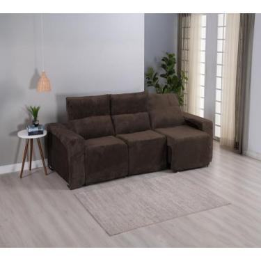 Imagem de Capa Para Sofá Retrátil Reclinável Suede Veludo 3 Lugares Protetor Res