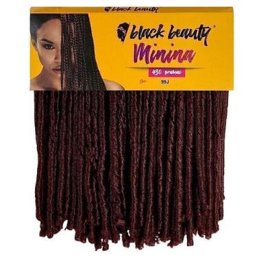 Imagem de Cabelo Crochet Minina Nina 430g - 45cm Borgonha - Black Beauty, 99J