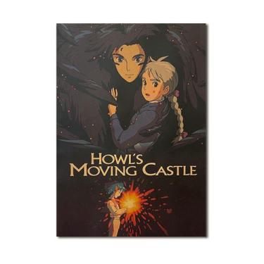 Imagem de Imagem de arte de parede de pôster Howl's Moving Castle Anime 51x35,5 