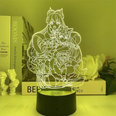 Imagem de Luz noturna LED 3D Plants Zombies Gorous Sangonomiyas Kokomis - Yiweis