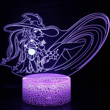 Imagem de Luz noturna LED 3D Plants vs Zombies Monas Color Changing - yiweisai