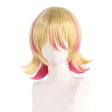 Imagem de Peruca Cosplay Hatsune Miku Kagamine Len Cabelo Sintético 35cm - yiwei