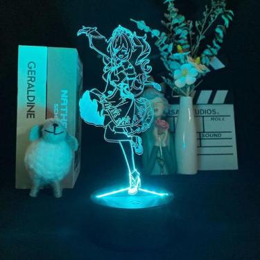 Imagem de A luz noturna Genshins afeta a mudança de cor do LED 3D de Barbara - Y