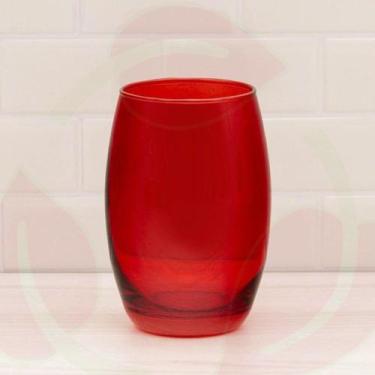 Imagem de Conjunto c/ 2 Copos Vidro California 450ml Grande Vermelho - PRATICASA