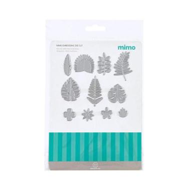 Imagem de Faca de Corte Mimo Embossing - Flores Tropicais e Folhagens - 11 Pç