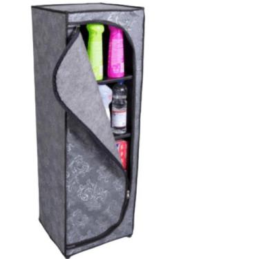 Imagem de Sapateira Organizador Multiuso material sintético Zíper 4 Prateleiras 