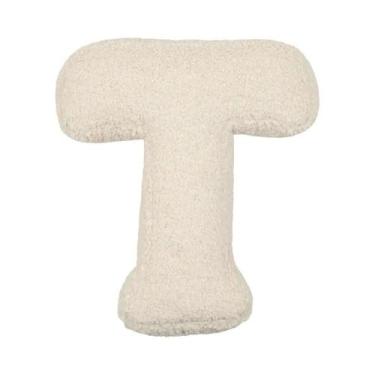 Imagem de Almofada De Lã De Cordeiro Com Letras Para Decoração De Quarto Infanti