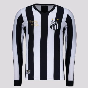 Imagem de Camisa Santos Retrô 1978 Manga Longa Masculina-Masculino