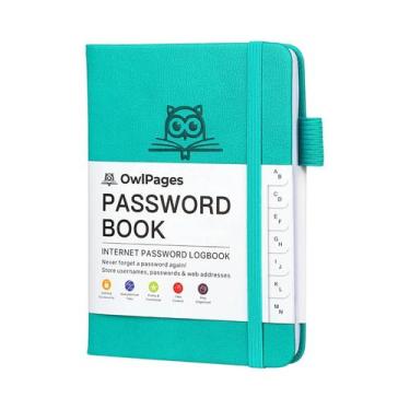 Imagem de Caderno De Senhas Em Capa Dura De Tamanho Pocket Com Divisórias Alfabé