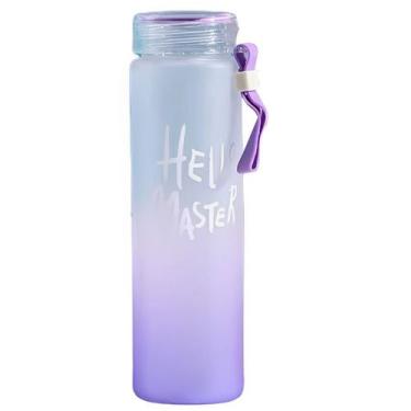 Imagem de Garrafa Água Academia Fitness Degrade 500ml Hello Master, Roxo