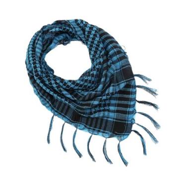 Imagem de Cachecol Unissex Estampado Houndstooth Respirável Para Quatro Estações