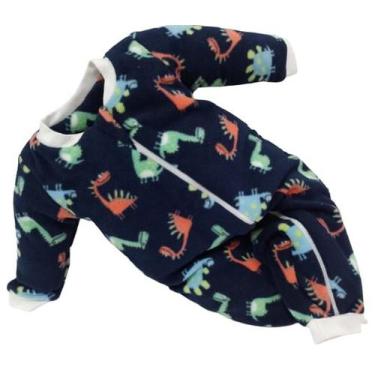 Imagem de Macacão Longo Soft Bebê Menino Le Bhua / Paraiso Ref 13364, Azul marin