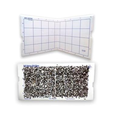 Imagem de Kit 10 Placa Refil Adesivo Colly 450x220mm - Armadilha Luminosa Mosca Mosquito