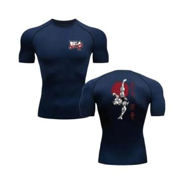 Imagem de Camiseta De Fitness Masculina Anime Baki Hanma Para Academia, MMA, Box