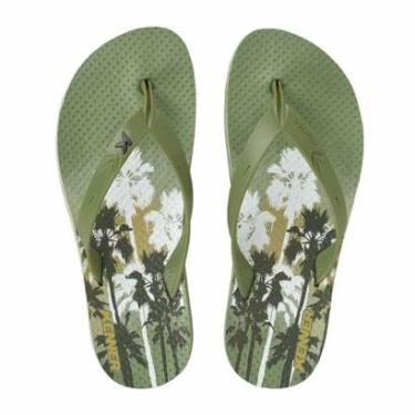 Imagem de Chinelo Kenner Summer Carnauba Masculino - Verde e Preto - 42-Masculino
