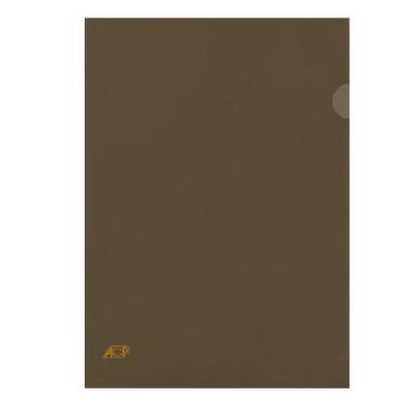 Imagem de Kit Pasta em L A4 Acp Protetor Documentos C/10 unidades, Fumê