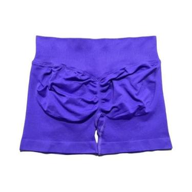 Imagem de Shorts De Yoga Femininos De Cintura Alta Para Fitness E Treino, Com Ef