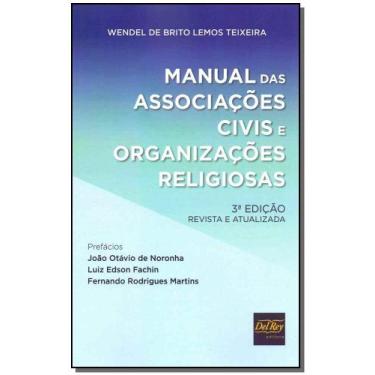 Imagem de Manual das Associações Civis e Organizações Religiosas - 03Ed/19 - DEL