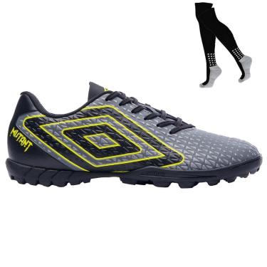 Imagem de Kit Chuteira Society Umbro Mutant e Meião-Masculino