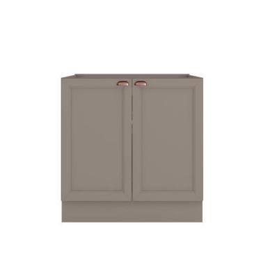 Imagem de Balcão 2 Portas 80 cm sem tampo Olivia - Poliman Móveis, Gris
