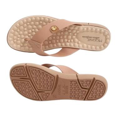 Imagem de Chinelo Modare Dedo Feminino Leve Ortopédico Ultraconforto, Nude, 36