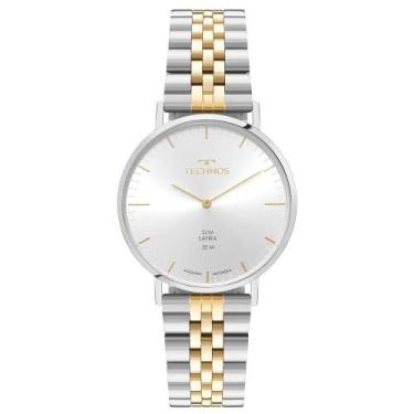 Imagem de Relógio Technos Masculino Slim Bicolor - 2025luj-1k