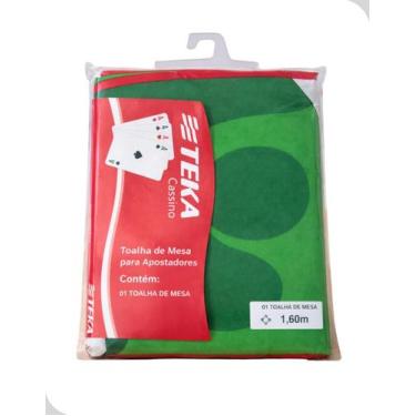 Imagem de Toalha de Mesa Cassino Redonda Verde 160x160cm Teka