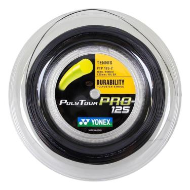 Imagem de Corda Yonex Polytour Pro 16L 1.25mm Grafite Rolo com 200 metros-Unissex