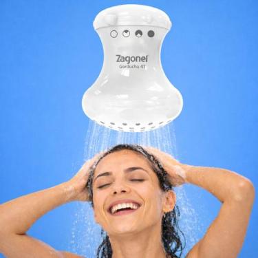 Imagem de Chuveiro Ducha Duchinha Gorducha 4 Temperatura Zagonel 127v 220v Branc