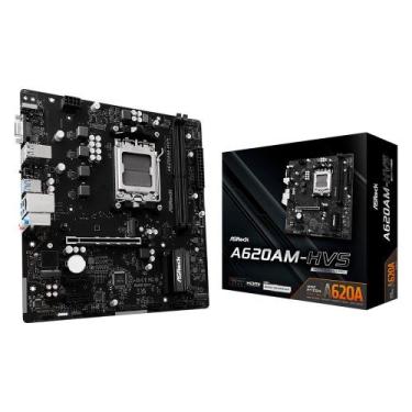 Imagem de Placa-Mãe ASRock A620AM-HVS, Ryzen AM5 A620A, Micro ATX, DDR5 - 90-MXB