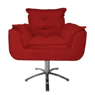 Imagem de Conjunto 2 Poltronas Para Recepção Com Base Giratória de Metal Opala S
