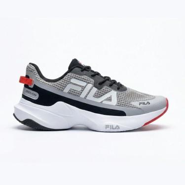 Imagem de Tênis Fila Recovery Masculino Cinza e Preto-Masculino