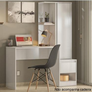 Imagem de Escrivaninha com Armário 1 Porta 1 Gaveta Morada Demobile