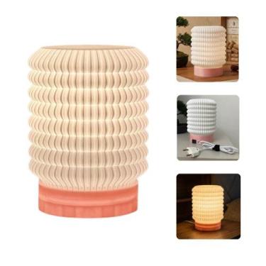 Imagem de Luminária de Mesa Abajur Yuna Design Moderno Minimalista 3D LED Decora