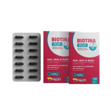 Imagem de Biotina Plus Blister Cabelos, Peles e Unhas 60 cápsulas Dymex Nutritio