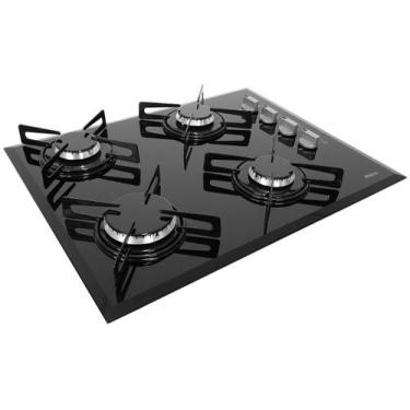Imagem de Cooktop 4 Bocas Philco Automático Chef4 Vidro Temperado Bivolt, Preto,