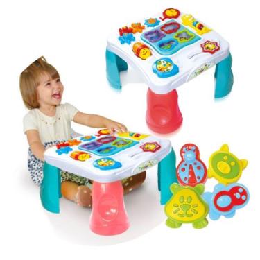 Imagem de Mesa Criativa De Atividades Brinquedo Encaixe Educativo Bebê - Maral
