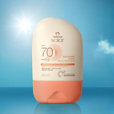 Imagem de Protetor Solar Facial Pele Normal a Seca FPS 70 Natura Solar