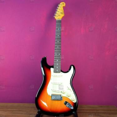 Imagem de Guitarra Stratocaster SX Vintage SST62 Strato Sunburst 3 Tons + Capa B