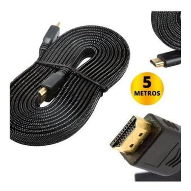 Imagem de Cabo Hdmi Gold 5m Metros Mts 4k 5d Full Hd Blindado Tv Pc - Minimen